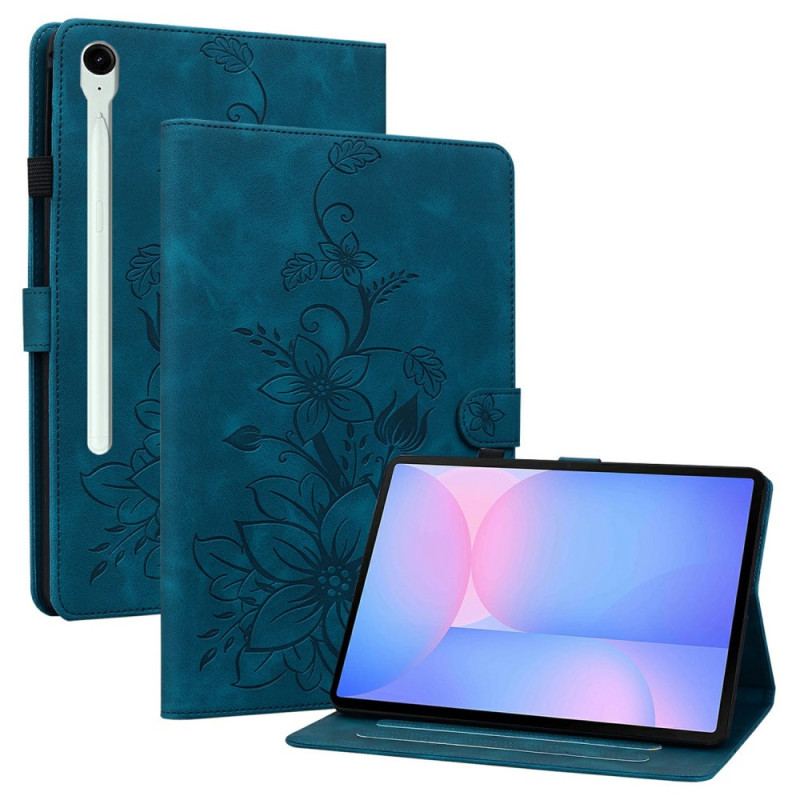 Housse Samsung Galaxy Tab S10 FE Plus Fleur de Lys