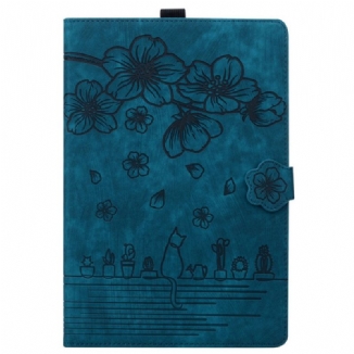 Housse Samsung Galaxy Tab S10 FE Plus Scène de Chats