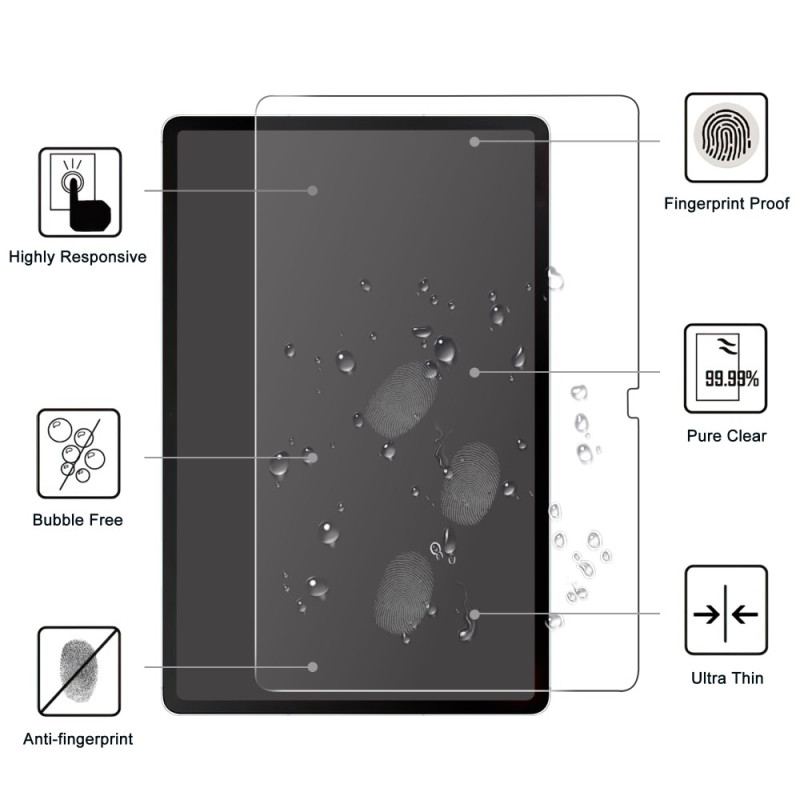 Protection en Verre Trempé pour Écran Samsung Galaxy Tab S10 FE Plus