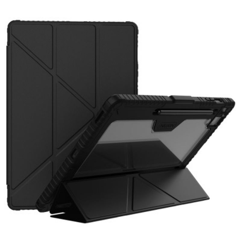 Smart Case Samsung Galaxy Tab S10 FE Plus Bumper avec Support Origami et Couvercle Coulissant NILLKIN