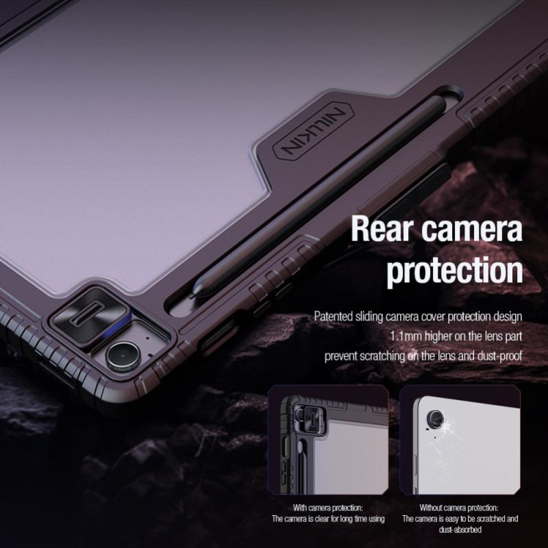 Smart Case Samsung Galaxy Tab S10 FE Plus Bumper avec Support Origami et Couvercle Coulissant NILLKIN