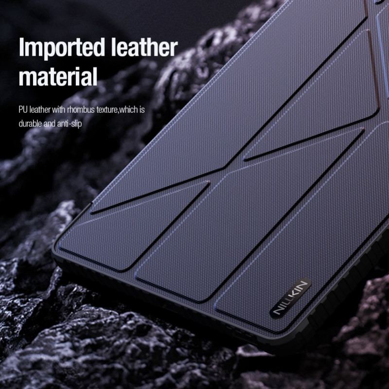 Smart Case Samsung Galaxy Tab S10 FE Plus Bumper avec Support Origami et Couvercle Coulissant NILLKIN