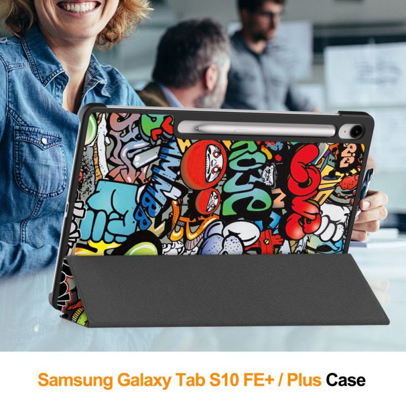 Smart Case Samsung Galaxy Tab S10 FE Plus Motif Graffiti