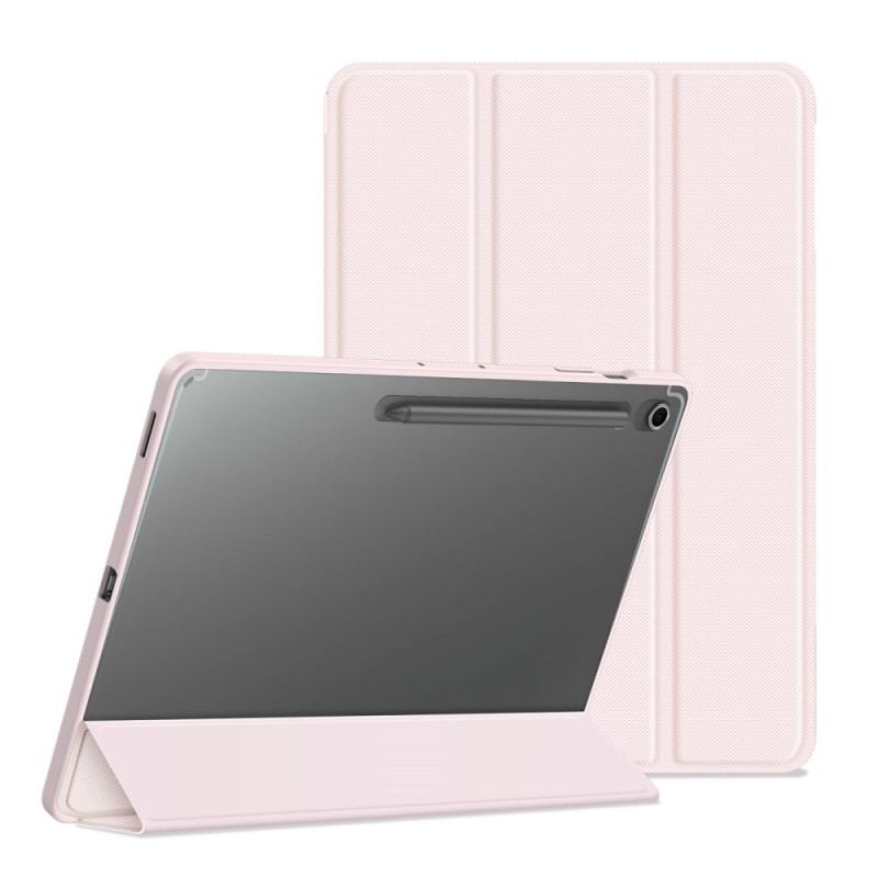 Smart Case Samsung Galaxy Tab S10 FE Plus Trois Volets Dos Transparent