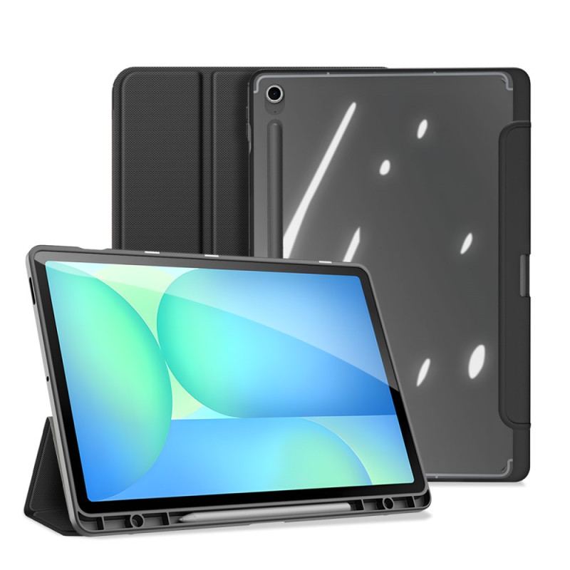 Smart Case Samsung Galaxy Tab S10 FE Plus Trois Volets Dos Transparent