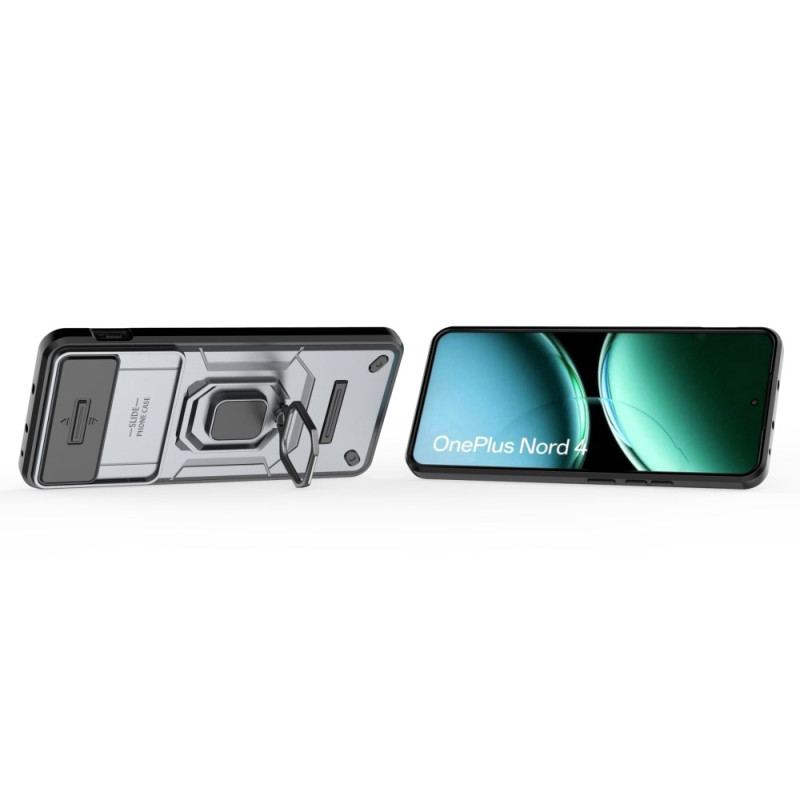 Coque OnePlus Nord 4 Ring Résistante avec Protecteur Objectif