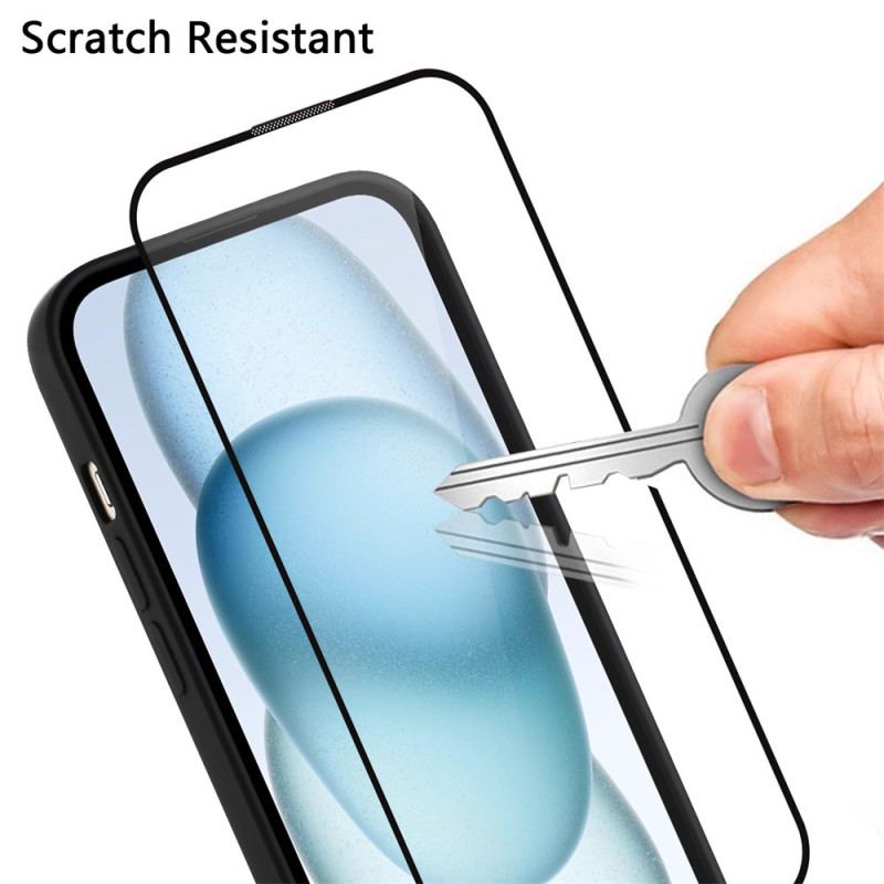 Coque OnePlus Nord 4 Silicone Mat avec Protection d'Écran en Verre Trempé