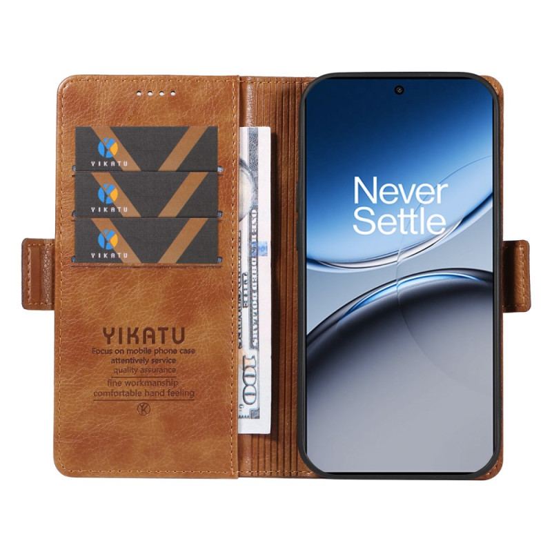 Flip Cover OnePlus Nord 4 Simili Cuir Litchi YIKATU