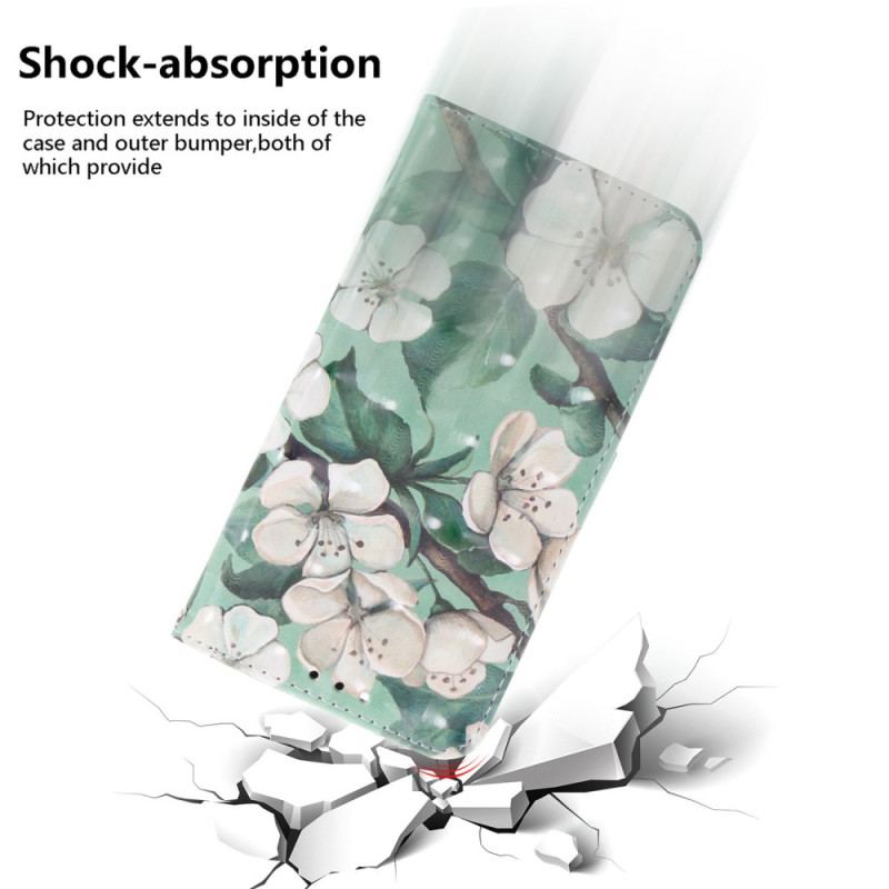 Housse OnePlus Nord 4 Fleurs Aquarelles à Lanière