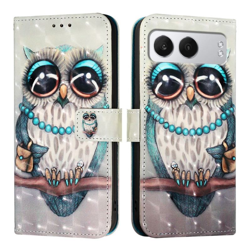 Housse OnePlus Nord 4 Hibou Gris