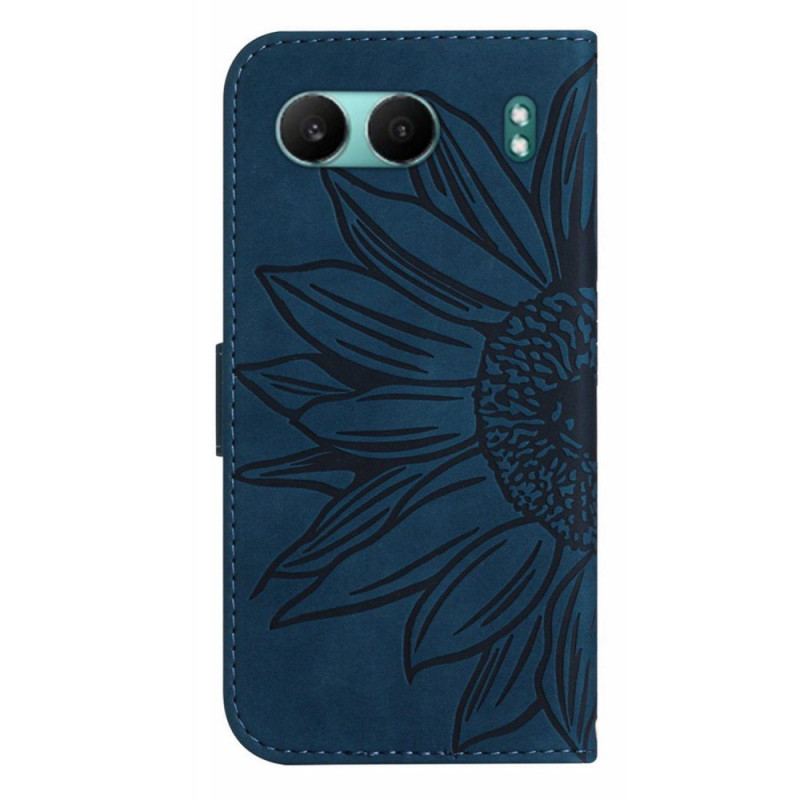 Housse OnePlus Nord 4 Impression Tournesol et Lanière