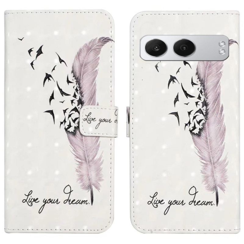 Housse OnePlus Nord 4 Plume Rose 3D