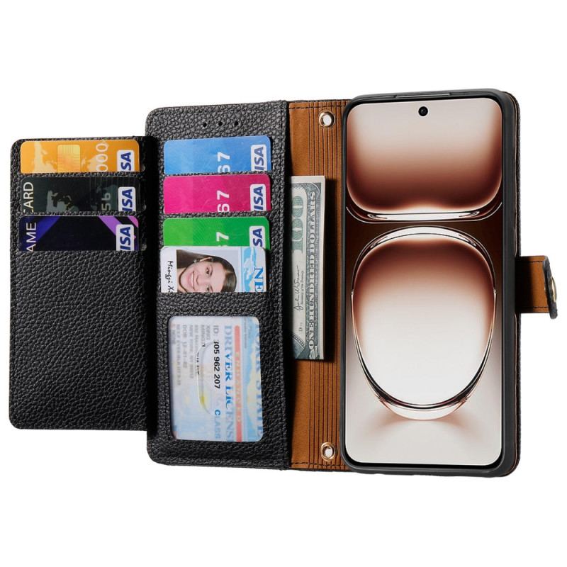 Housse OnePlus Nord 4 Portefeuille Blocage RFID Coeur