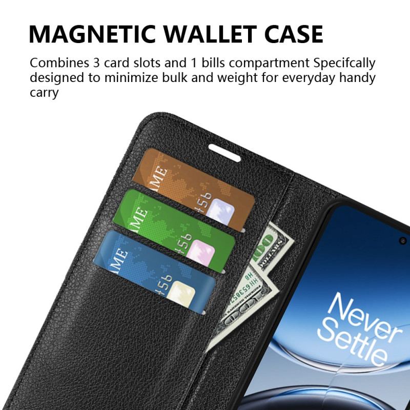 Housse OnePlus Nord 4 Simili Cuir Litchi