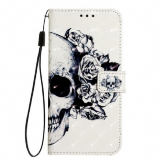 Housse OnePlus Nord 4 Tête de Mort Fleuri