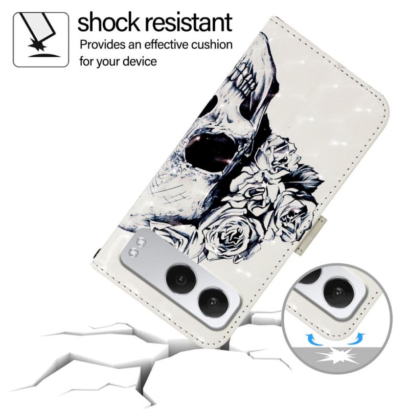 Housse OnePlus Nord 4 Tête de Mort Fleuri