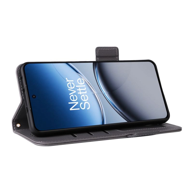 Housse OnePlus Nord 4 Texture Litchi à Lanière