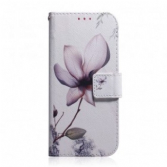 Housse Samsung Galaxy A70 Fleur Vieux Rose