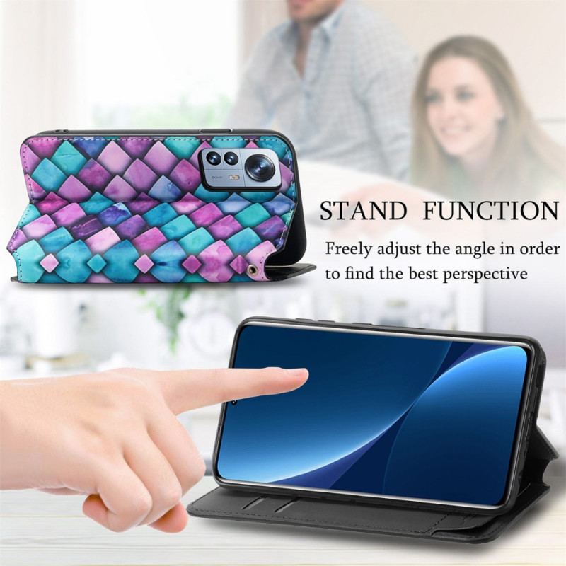 Flip Cover Xiaomi 12T / 12T Pro Design RFID Caseneo
