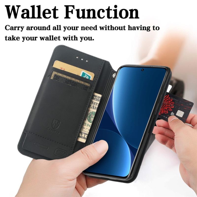 Flip Cover Xiaomi 12T / 12T Pro Design RFID Caseneo