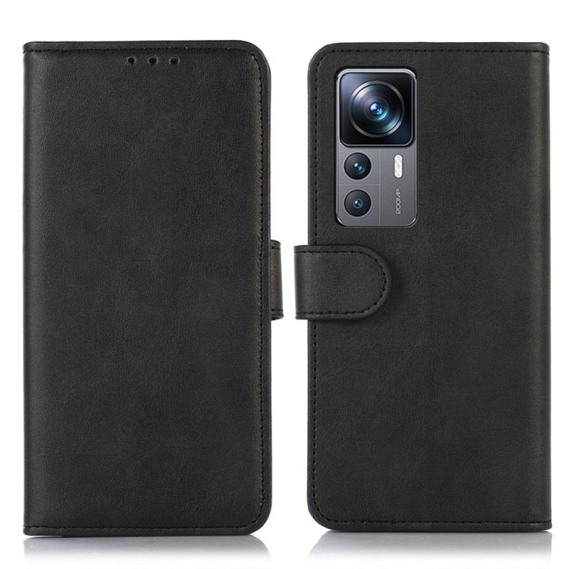 Housse Xiaomi 12T / 12T Pro Effet Cuir Sobriété
