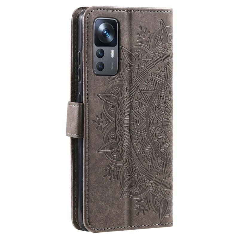 Housse Xiaomi 12T / 12T Pro Mandala Soleil avec Lanière