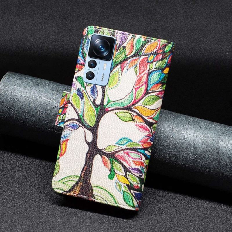 Housse Xiaomi 12T / 12T Pro Poche Zippée Arbre