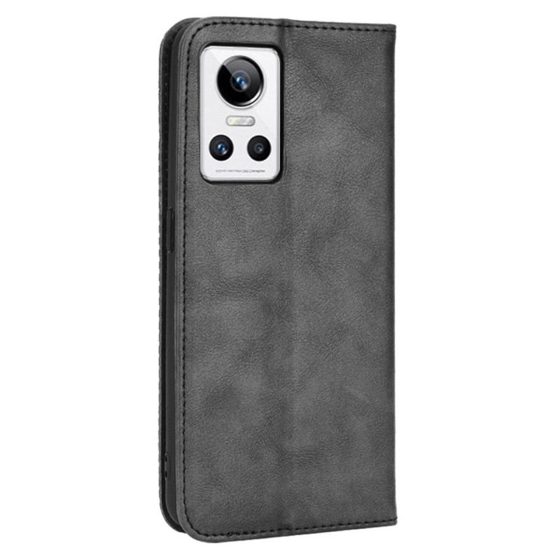 Flip Cover Realme GT Neo 3 Texture Retro