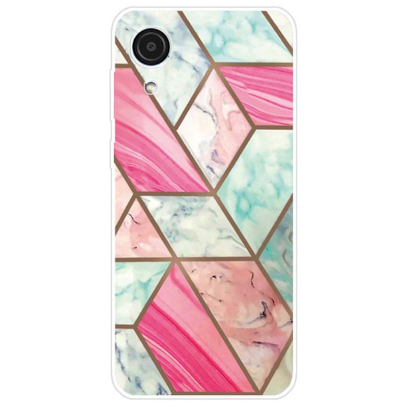 Coque Samsung Galaxy A03 Core Marbre Géométrique Décliné