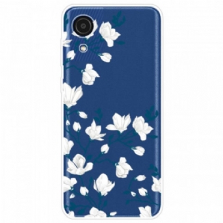 Coque Samsung Galaxy A03 Core Petites Fleurs Blanches