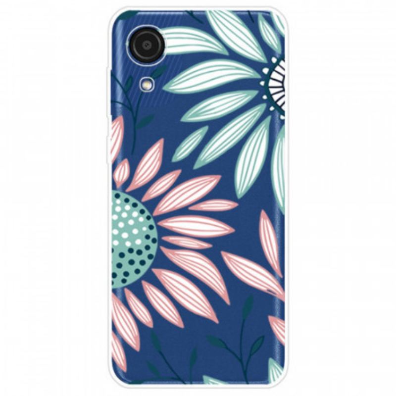 Coque Samsung Galaxy A03 Core Transparente Une Fleur