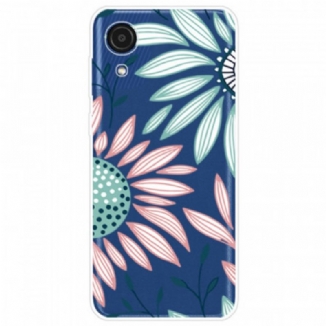 Coque Samsung Galaxy A03 Core Transparente Une Fleur
