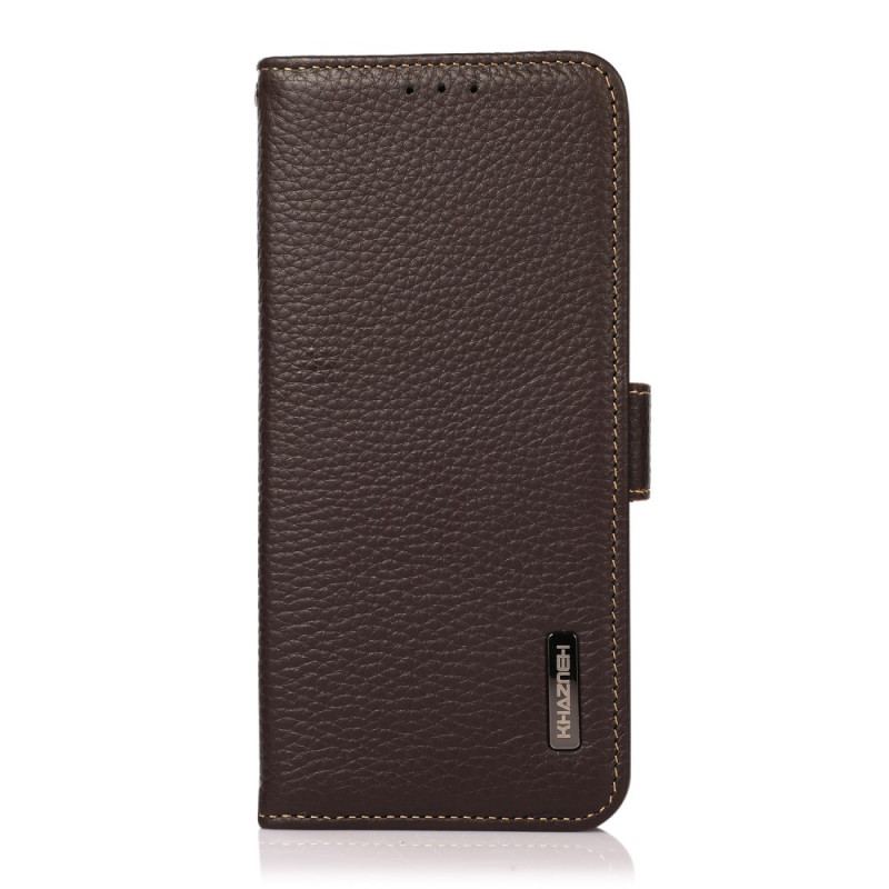 Housse Samsung Galaxy A03 Core Cuir Litchi KHAZNEH RFID