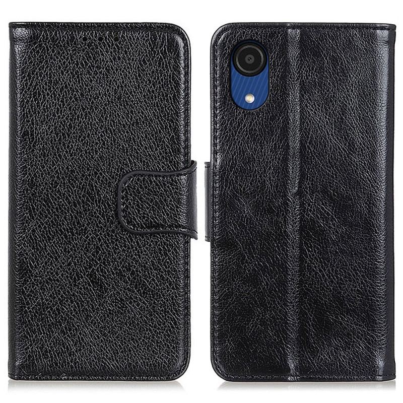 Housse Samsung Galaxy A03 Core Cuir Nappa Fendu