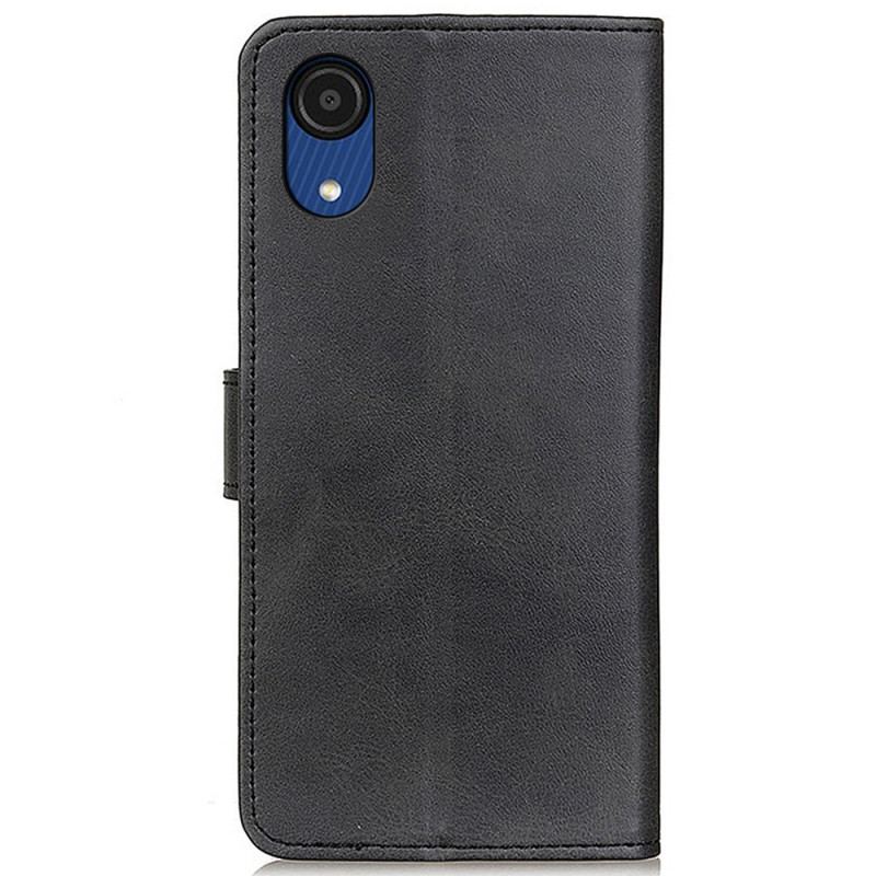 Housse Samsung Galaxy A03 Core Effet Cuir Mat
