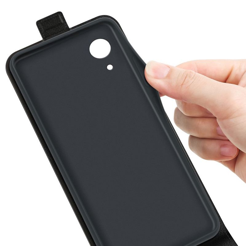 Housse Samsung Galaxy A03 Core Rabat Vertical Effet Cuir