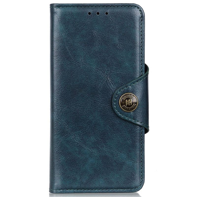 Housse Samsung Galaxy A03 Core Simili Cuir Brillant Bouton