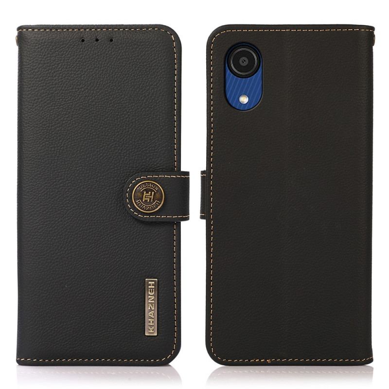 Housse Samsung Galaxy A03 Core Simili Cuir KHAZNEH RFID