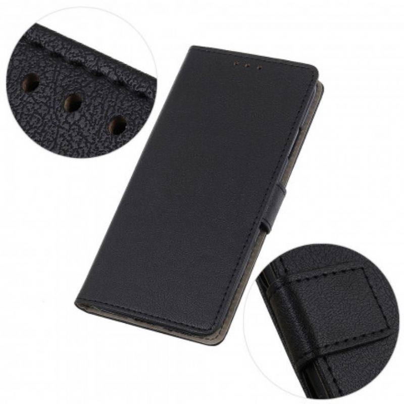 Housse Oppo Reno 6 5G Effet Cuir Classique Simple