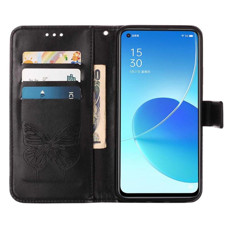 Housse Oppo Reno 6 5G Papillon Design