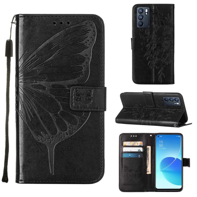 Housse Oppo Reno 6 5G Papillon Design