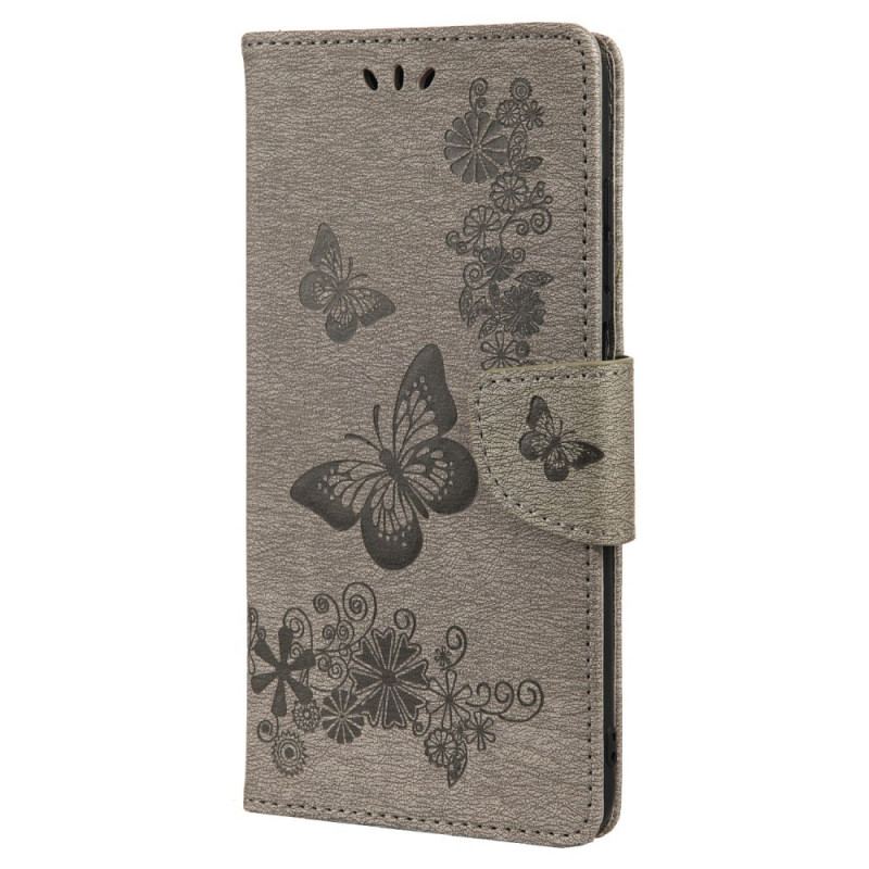 Housse Oppo Reno 6 5G Splendides Papillons à Lanière