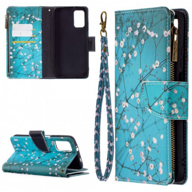 Housse Poco M3 Poche Zippée Arbre