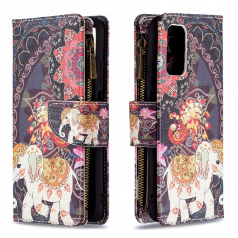 Housse Poco M3 Poche Zippée Éléphant