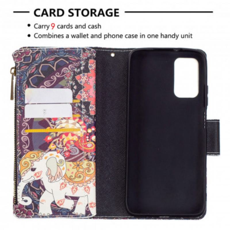Housse Poco M3 Poche Zippée Éléphant
