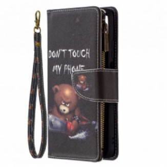 Housse Poco M3 Poche Zippée Ours