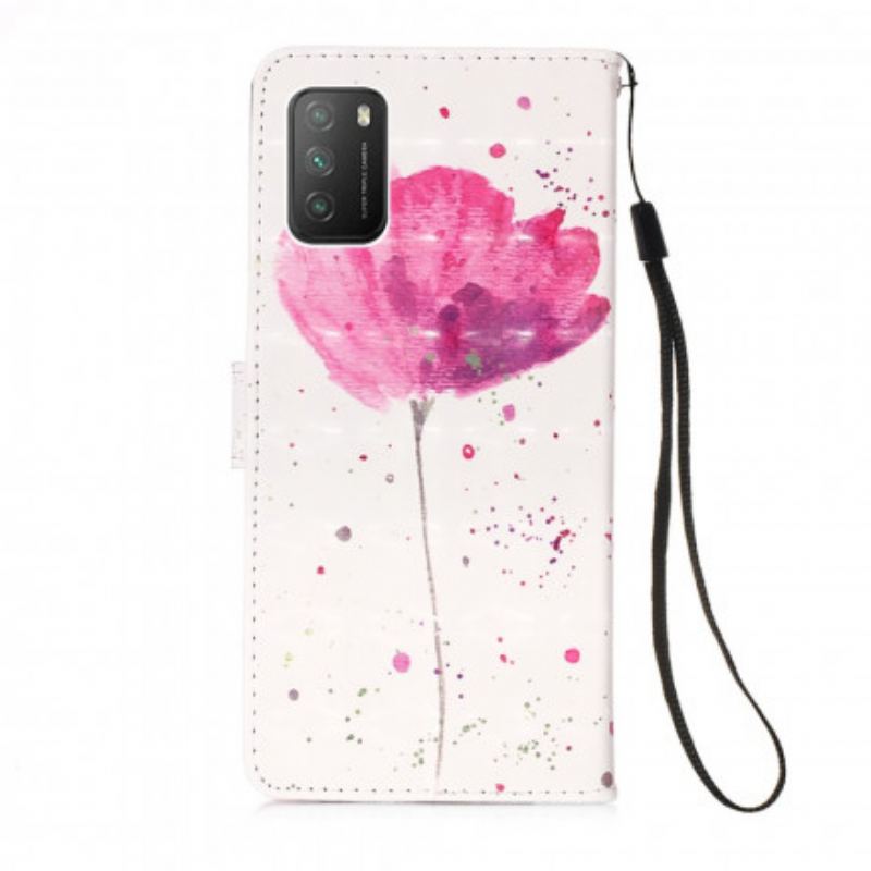 Housse Xiaomi Poco M3 Coquelicot Aquarelle