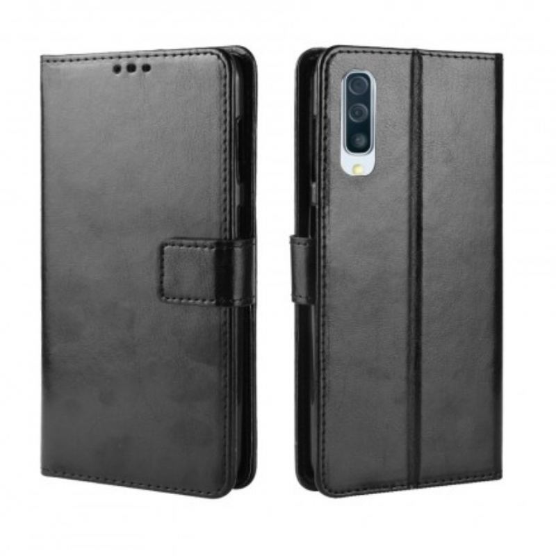 Housse Samsung Galaxy A50 Simili Cuir Carrée