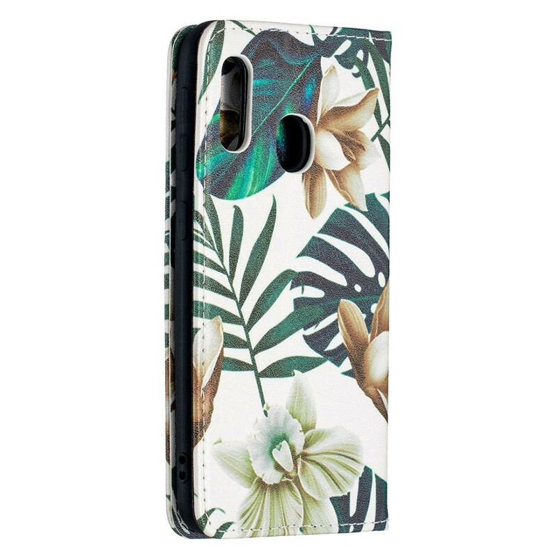 Flip Cover Samsung Galaxy A20e Feuilles