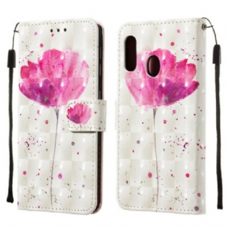 Housse Samsung Galaxy A20e Coquelicot Aquarelle